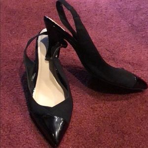 Ellen Tracy slingbacks. Size10 black. BNWOB